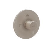 Vitra Root Round Built-In Thermostatic Mixer - Brushed Nickel