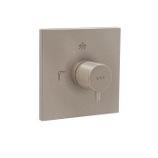 Vitra Root Square Built-In Thermostatic Mixer - Brushed Nickel