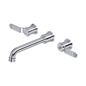 Perrin & Rowe Armstrong Armstrong Wall-Mounted Dual Lever Basin Mixer - Chrome