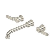 Perrin & Rowe Armstrong Armstrong Wall-Mounted Dual Lever Basin Mixer - Pewter