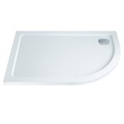 Scudo Eco-Stone 1000 x 800mm Right Hand Offset Quadrant Shower Tray