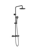 Roca Victoria-T Thermostatic Shower Column - Matt Black