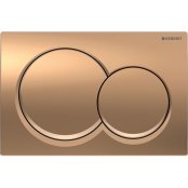 Geberit Alpha01 Round Dual Flush Plate - Red Gold
