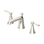Perrin & Rowe Deco Three-Hole Basin Mixer with Lever Handles - Pewter