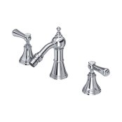 Perrin & Rowe Georgian Three-Hole Bidet Mixer with Lever Handles - Chrome