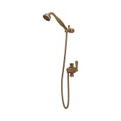 Perrin & Rowe Georgian Riser Diverter, Handshower, Hose and Parking Bracket - English Bronze