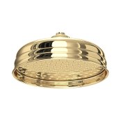 Perrin & Rowe Georgian 8" Shower Rose - Polished Brass
