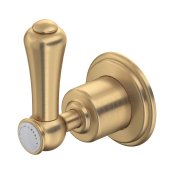 Perrin & Rowe Georgian Four-Way Diverter with Lever Handle - Satin Brass