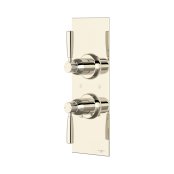 Perrin & Rowe Langbourn Concealed Thermostatic Shower Mixer With Shut-Off Valve - Nickel