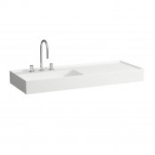 Kartell by Laufen 120cm SaphirKeramik Basin with Right Hand Shelf