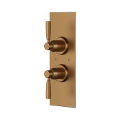 Perrin & Rowe Langbourn Concealed Thermostatic Shower Mixer With Shut-Off Valve - English Bronze