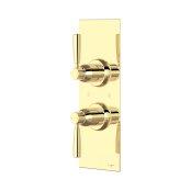 Perrin & Rowe Langbourn Concealed Thermostatic Shower Mixer With Diverter - Polished Brass