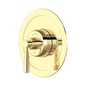Perrin & Rowe Langbourn Concealed Thermostatic Shower Mixer with Lever Handle (Round) - Polished Brass