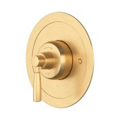 Perrin & Rowe Langbourn Concealed Thermostatic Shower Mixer with Lever Handle (Round) - Satin Brass