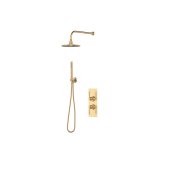 Perrin & Rowe Langbourn Shower Set 3 - Satin Brass