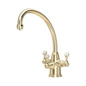 Perrin & Rowe Etruscan Sink Mixer with Filtration - Gold