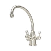 Perrin & Rowe Etruscan Sink Mixer with Filtration - Pewter