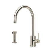 Perrin & Rowe Juliet Single Lever Sink Mixer with Rinse - Nickel