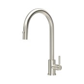 Perrin & Rowe Juliet Square Monobloc Sink Mixer - Pewter