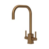 Perrin & Rowe Juliet Square Monobloc Sink Mixer - English Bronze