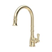 Perrin & Rowe Provence Monobloc Sink Mixer with Pull-Down Rinse - Gold