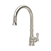 Perrin & Rowe Provence Monobloc Sink Mixer with Pull-Down Rinse - Nickel