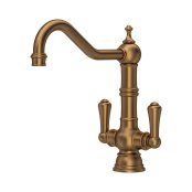 Perrin & Rowe Provence Monobloc Sink Mixer (Dual Lever) - English Bronze
