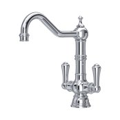 Perrin & Rowe Provence Monobloc Sink Mixer (Dual Lever) - Chrome