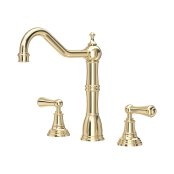 Perrin & Rowe Provence Widespread Sink Mixer - Gold