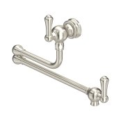 Perrin & Rowe Pot Filler with Lever Handles - Pewter