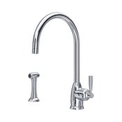 Perrin & Rowe Langbourn Monobloc Sink Mixer with Rinse - Chrome