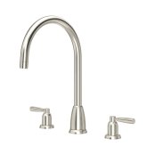 Perrin & Rowe Langbourn Widespread Sink Mixer - Pewter
