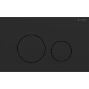 Geberit Sigma40 Round Dual Flush Plate - Matt Black