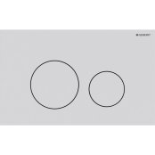 Geberit Sigma40 Round Dual Flush Plate - Matt White