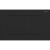 Geberit Sigma40 Square Dual Flush Plate - Matt Black