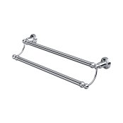 Perrin & Rowe Traditional 495mm Double Towel Rail - Chrome