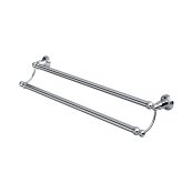 Perrin & Rowe Traditional 648mm Double Towel Rail - Chrome