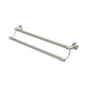 Perrin & Rowe Traditional 648mm Double Towel Rail - Pewter