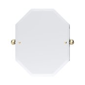 Perrin & Rowe Traditional 625 x 500mm Octagonal Mirror - Gold