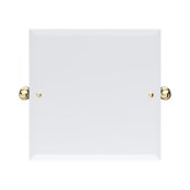 Perrin & Rowe Traditional 500mm Square Mirror - Polished Brass