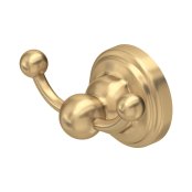 Perrin & Rowe Traditional Double Robe Hook - Satin Brass