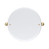 Perrin & Rowe Traditional 500mm Round Mirror - Satin Brass