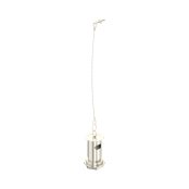 Perrin & Rowe Slotted Basin Waste with Metal Plug Stay & Chain - Pewter
