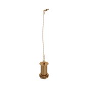 Perrin & Rowe Unslotted Basin Waste with Metal Plug Stay & Chain - English Bronze