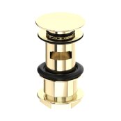 Perrin & Rowe Large Slotted Push Basin Waste - Gold