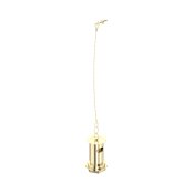 Perrin & Rowe Slotted Basin Waste with Metal Plug Stay & Chain - Gold