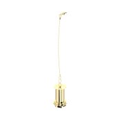 Perrin & Rowe Unslotted Basin Waste with Metal Plug Stay & Chain - Polished Brass