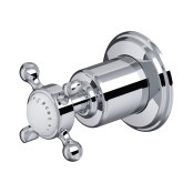 Perrin & Rowe Traditional Three-Way Diverter (Crosstop Handle) - Chrome