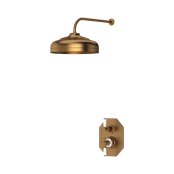 Perrin & Rowe Traditional Shower Set Three with 5" Shower Rose - English Bronze