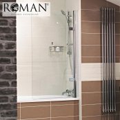 Roman Lumin8 Frameless Hinged Bath Screen